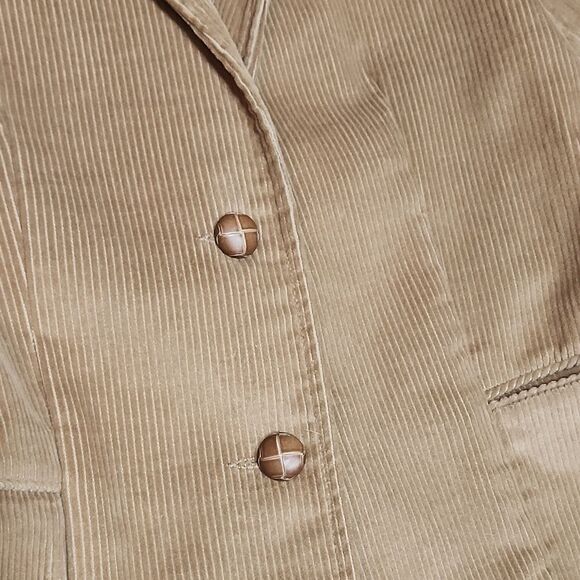 Vintage Camel Corduroy Elbow Patch Blazer Jacket - Picture 4 of 6